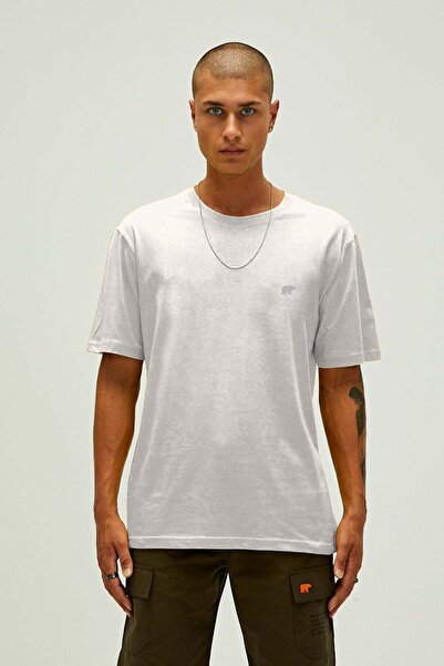 Bad Bear Garment white basic men's t-shirt