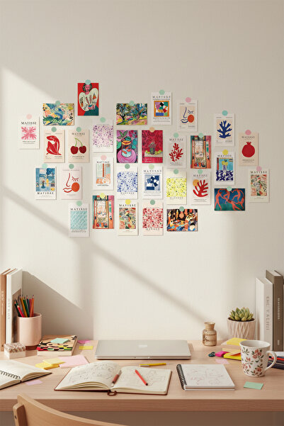 Modern Aesthetic Poster Set Matisse 30-Piece Frameless - Thick Coated Paper