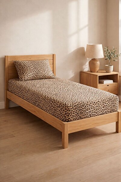 Constanza Exclusive Calista Cotton Patterned Single Fitted Sheet + 1 Pillowcase