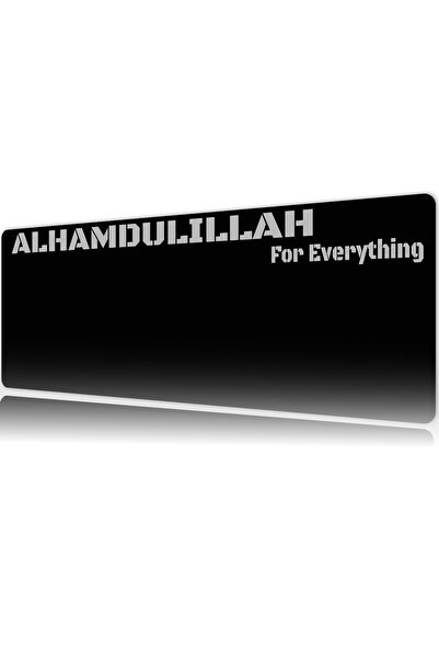 urzuva ALHAMDULLILLAH Gaming Oyuncu XL Mouse Pad Mousepad 70x30 cm 3Mm Dikişl...