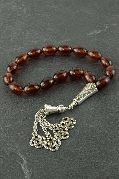 TakÇalıştır Oval Cut Glass Prayer Beads Product Size 10*14 mm