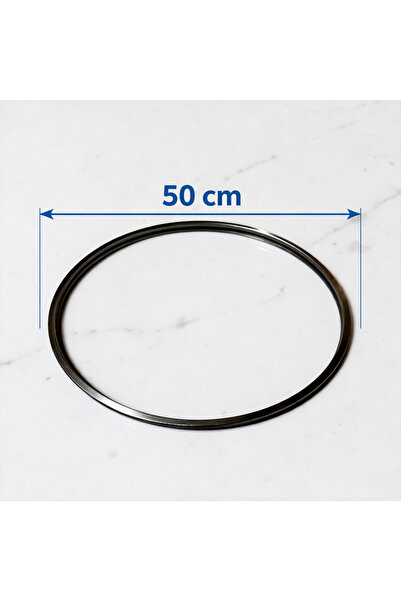 Home 50 cm Çapında 20x10 Profil Metal Çember – Epoksi, Sehpa, Hobi ve Dekorat...