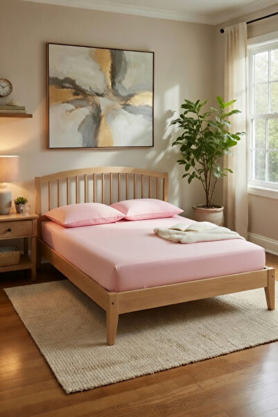 VENTİ VENTİSCA طقم ملاءات سرير مبطنة ومرنة من القطن - مقاس مزدوج / مفرد / كبي...