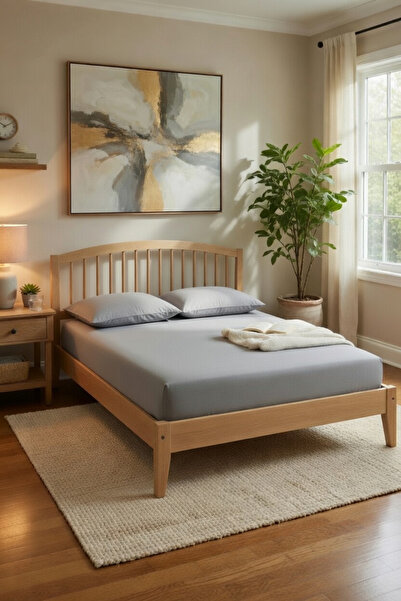 VENTİ VENTİSCA طقم ملاءات سرير مبطنة ومرنة من القطن - مقاس مزدوج / مفرد / كبي...