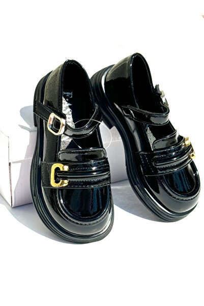 fustite cu luminite Pantofi școlari negri speciali cu cataramă - 30