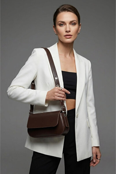 Swana Women's Miyase Covered Baguette Bag - Bitter Brown