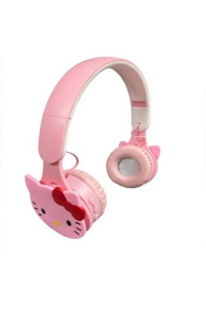 facnspt Hello Kitty Tasarımlı Pembe Kablosuz Bluetooth Kulaklık