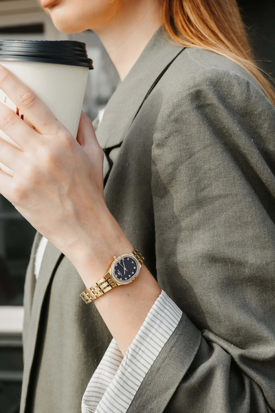 FERRO Yellow Steel Cord Women's Wristwatch Fl21645A-B2 3Atm Water Resistant 2...