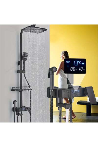 Promagg Premium Shower Column with LCD Digital Display and 5 Functions