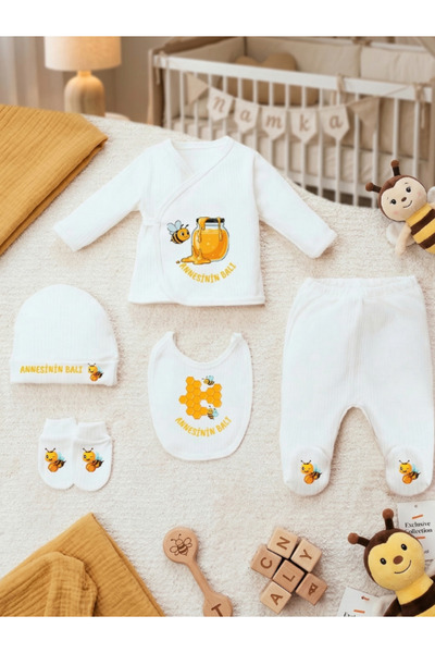 EGGBABY مجموعة ملابس خروج الأطفال من المستشفى من ماركة Mother's Honey، مجموعة...