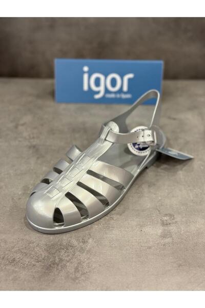 IGOR Sandale din piele lăcuită, rezistente la apă de mare