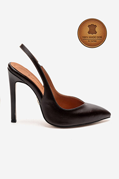 Ayakkabı Ateşi Γνήσιο δερμάτινο καφέ δερμάτινο υποδήματα με μυτερή μύτη και χ...