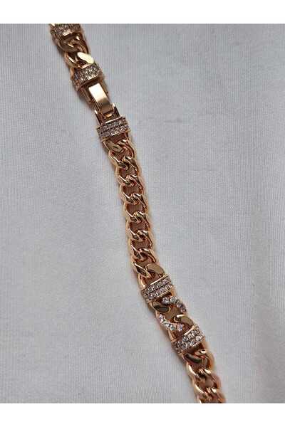 ZÜLİSCH Gourmet Bracelet in Rose Color with Zircon Stones, Vintage Model, Wat...