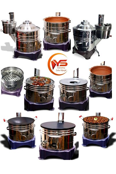 Saule Full Tek Musluk Semaverli Güveç Mangal Toprak Gözleme Kavurma Ayrı Saçl...