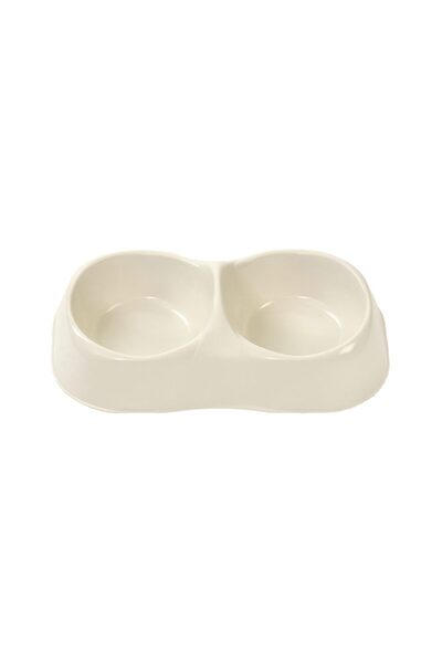 Mps PLASTIC BOWL FOR DOGS AND CATS MAYA DOUBLE L WHITE