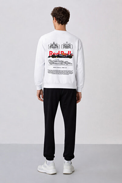 ZAVIXO -Erkek 3 Thread Oversize Set – Sports & Casual Combination Red Bull