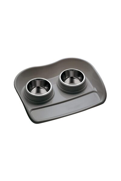 Mps STAINLESS STEEL DOUBLE BOTTLE + STAINLESS STEEL POTTY S 35x46x9(h)cm