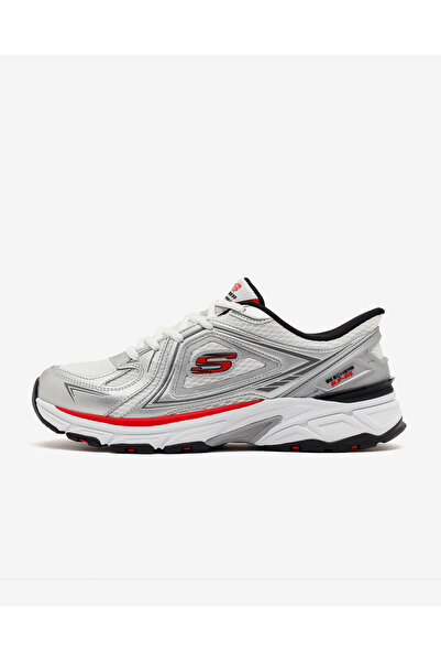 SKECHERS Pánske tenisky STAMINA SPORT biele/strieborné/červené 233156 WSRD