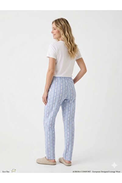 DONEX Cotton Thin Breathable Fabric Ribbon Waist Detail Cherry B Printed Wome...