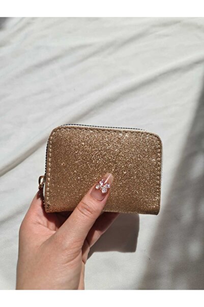 byliora Simli Rose Gold Küçük Cüzdan