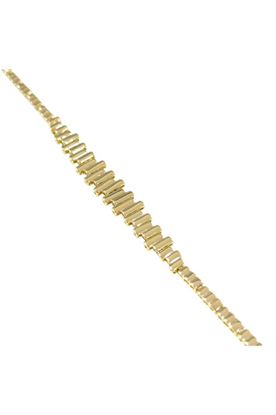 Güler Yüzlü Silver Xuping Asymmetric Bracelet 18+3 cm Gold