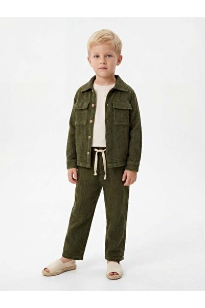 Zekids Παντελόνι για αγόρια με υφή μουσελίνας και άνετη εφαρμογή