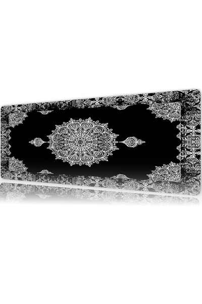 urzuva Halı Desenleri Obsidian Mandala Gaming Oyuncu XL Mouse Pad Mousepad 70...