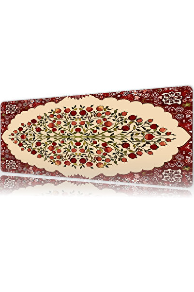 urzuva Halı Desenleri Crimson Garden Gaming Oyuncu XL Mouse Pad Mousepad 70x3...
