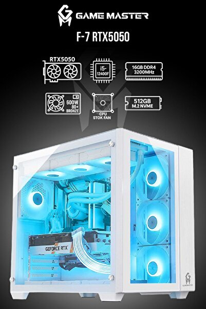 GM Game Master F7 RTX5050 intel i5-12400F CPU 16GB DDR4 RAM 512GB NVMe SSD Be...