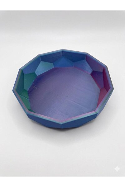 LİNKA3D Corner Bowl - Decorative Bowl 15 cm (3D Print - Sturdy)