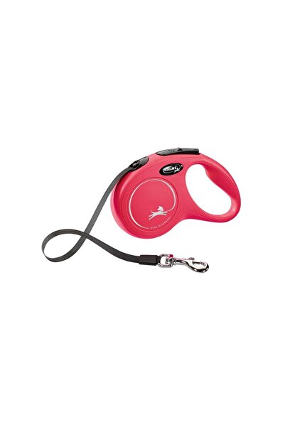 KERBL FLEXI CLASSIC DOG LEASH WITH S-BAND 5M/15KG RED