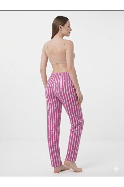 DONEX Cotton Thin Breathable Fabric Ribbon Waist Detail Cherry B Printed Wome...