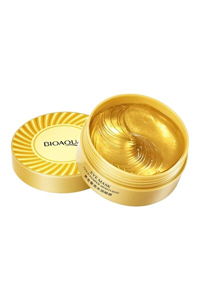 SELA Masca pentru ochi hidratanta cu colagen, auriu, cu Crystal Gold 60 buc,