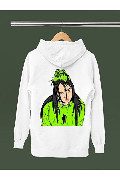 MAGORS Billie Eilish Printed Cotton Long Sleeved 3-Yarn Hooded Sweatshirt