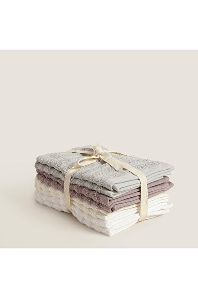 Chakra Набір хвилястих рушників для рук, 100% бавовна, 8 предметів, 30x40 см