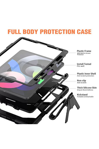 mrkon ديبو غطاء حماية لجهاز ايباد برو 11 (2020) جريفين - أسود 6985447