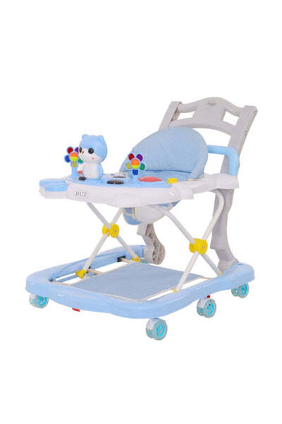 buz Baby Walker with Activity Center, Music, Lights, Adjustable, with Cover, ...