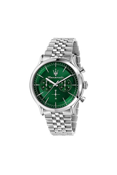 Maserati Epoca 42mm Chr Green Dial Ss Br Men's Watch