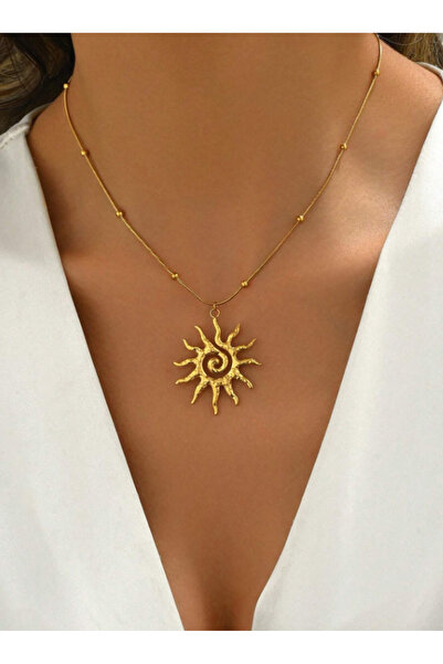 Ervalina Dorika Zincir Güneş Kolye