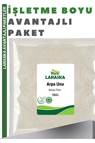 Laraska Arpa Unu 5kg Taş Değirmen Barley Flour Düşük Glisemik İndeksli Yüksek...
