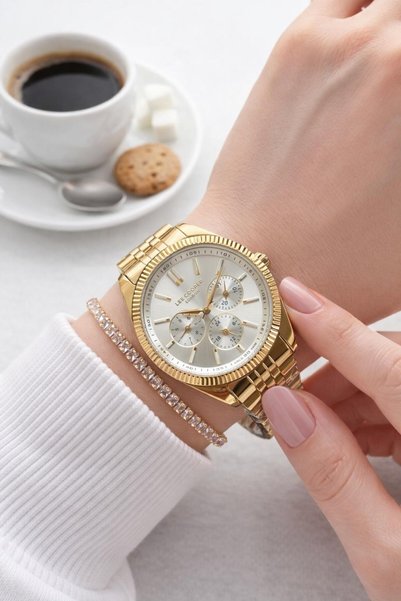 Lee Cooper Steel Strap Inside Functions Active 2 Year Warranty Women's Wristwatch Bff.08328.130