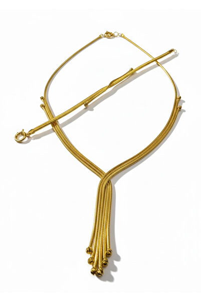 Hakan Güler Kuyumculuk Altın Kazze Model Gerdanlık Seti (Gerdanlık & Bileklik)