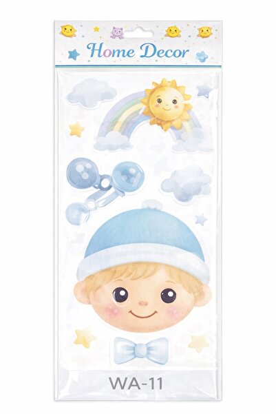 OEM 3D Decorative Wall Sticker – Outer Space with Planets, Moon and Rocket – ...