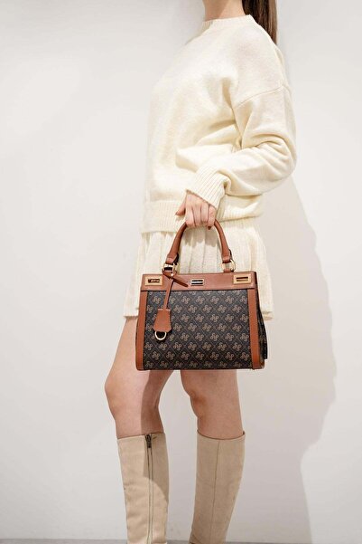 Silver Polo 1174 Women's Handbag Brown Yellow