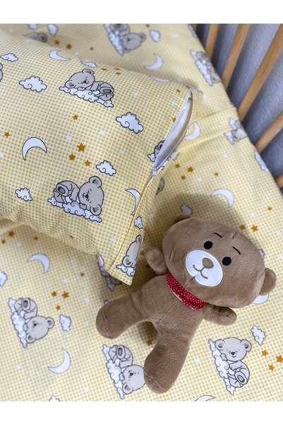 Ozz Baby 100% Cotton Park Mattress Elastic Baby Sheet Set (70X120X15) Pillowcase (35X45)