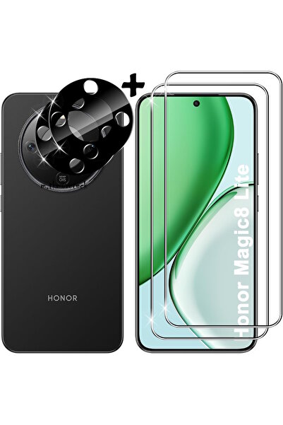 m.tk moveteck عدسة حماية الكاميرا المتوافقة مع هاتف Honor Magic 8 Lite + زجاج...