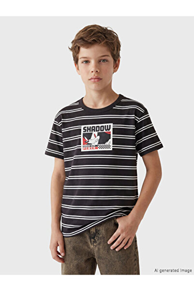 LC Waikiki Razlika u odeći RMZ Zero Roba Ovratnik Sonic T-shirt za dečake