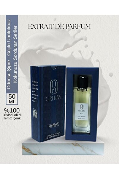 GIRENAS M°1 (Erkek parfümü) - EXTRAIT DE PARFUM - ÇOK KALICI GÜÇLÜ ASİL UNUTULMAZ