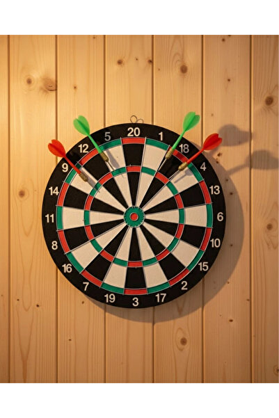TakÇalıştır Ieg ™   17 Inch Dart Board Set for Home and Office Including 4 Da...