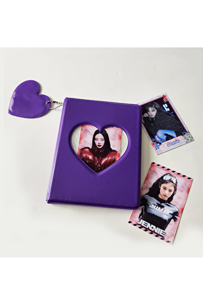 Güneş Kırtasiye Kpop Fotokart Binder 64 Cep Kapasiteli Koleksiyon Albümü Mor